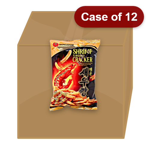 Load image into Gallery viewer, Nong Shim Hot & Spicy Shrimp Flavoured Crackers-農心辣蝦條-75g-SNACNS103-12