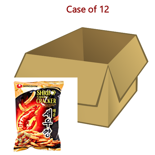 ギャラリービューアに画像を読み込む、Nong Shim Hot & Spicy Shrimp Flavoured Crackers-農心辣蝦條-75g-SNACNS103-12
