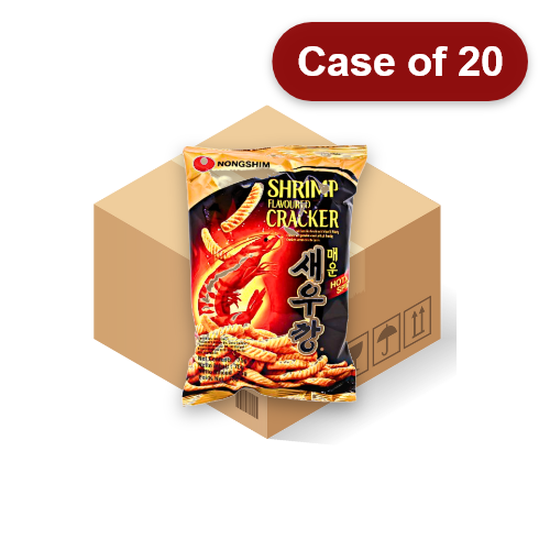 Load image into Gallery viewer, Nong Shim Hot & Spicy Shrimp Flavoured Crackers-農心辣蝦條-75g-SNACNS103-20