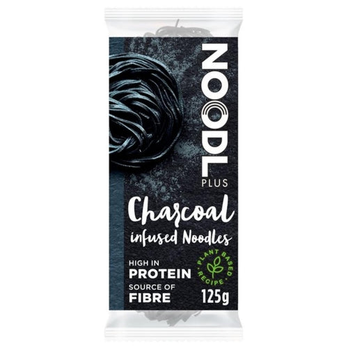 Load image into Gallery viewer, Noodl Plus Charcoal Infused Wheat Noodles-麵+竹炭麥麵-125g-DNOONP102