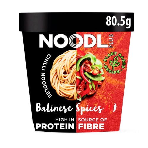 Load image into Gallery viewer, Noodl Plus Chilli Noodles with Balinese Spices-麵+巴厘島香料味辣椒杯麥麵-80g-INNP102