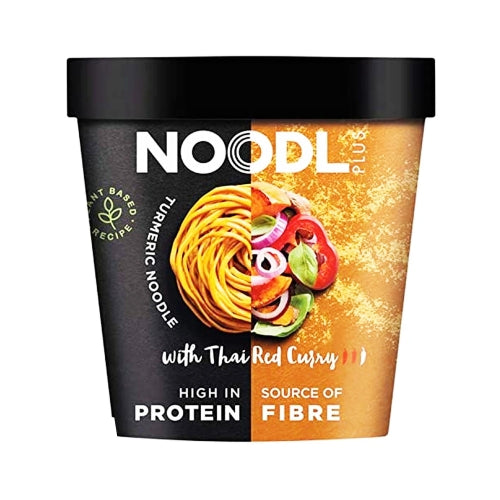 Load image into Gallery viewer, Noodl Plus Tumeric Noodles with Thai Red Curry-麵+泰紅咖喱味黃姜杯麥麵-80g-INNP104