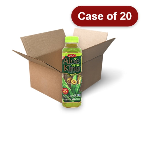 Load image into Gallery viewer, OKF Aloe Vera Drink - Gold Kiwi-蘆薈王庫拉索蘆薈汁-奇異果味含果粒-500ml-DRIOKF120-20
