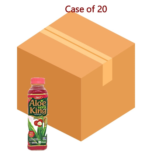 将图像加载到图库查看器中, OKF Aloe Vera Drink - Lychee-蘆薈王庫拉索蘆薈汁-荔枝味含果粒-500ml-DRIOKF113-20