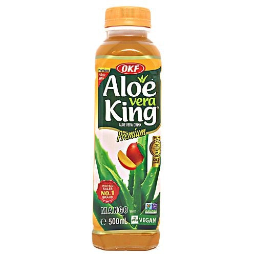 ギャラリービューアに画像を読み込む、OKF Aloe Vera Drink - Mango-蘆薈王庫拉索蘆薈汁-芒果味含果粒-500ml-DRIOKF111