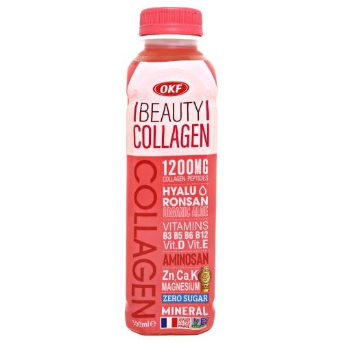 Load image into Gallery viewer, OKF Beauty Collagen (Zero Sugar)-蘆薈王美容膠原蛋白飲料(無糖)-500ml-DRIOKF204