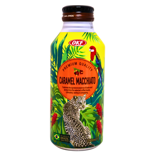 갤러리 뷰어에 이미지 로드, OKF Caramel Machiato-蘆薈王焦糖瑪奇朵-390ml-DRIOKF252
