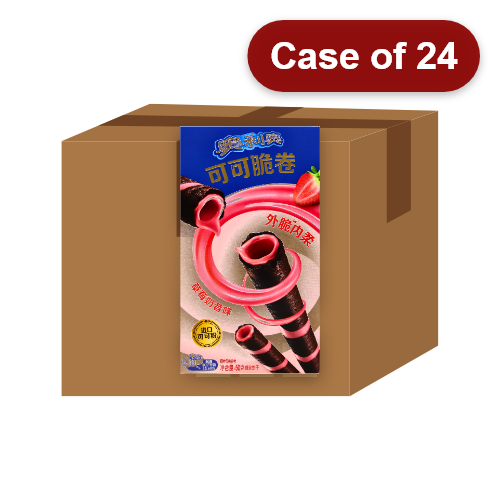 Load image into Gallery viewer, Oreo Cocoa Crisp Rolls - Strawberry-奧利奧可可脆卷-草莓-50g-BISOO121-24