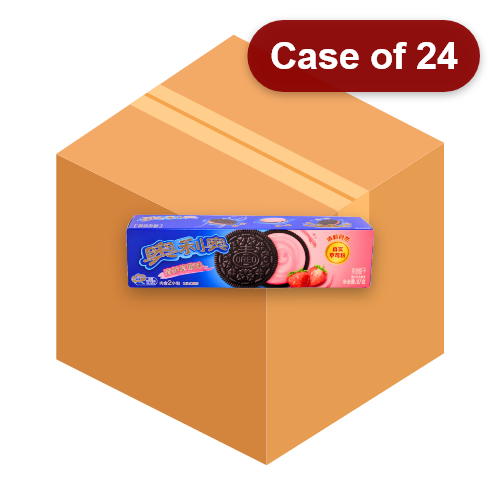 ギャラリービューアに画像を読み込む、Oreo Cookies - Strawberry-奧利奧草莓味夾心餅乾-97g-BISOO116-24