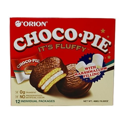 갤러리 뷰어에 이미지 로드, Orion Choco Pie (12)-好麗友巧克力派-12_39g-SNACOR100