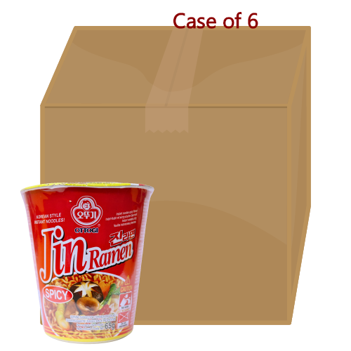 将图像加载到图库查看器中, Ottogi Jin Cup Ramyun - Hot-韓國不倒翁"金"杯面 - 辣-65g-INOT302-6