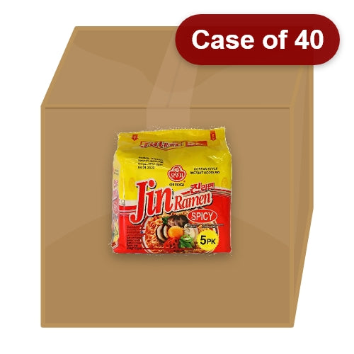 Load image into Gallery viewer, Ottogi Jin Ramyun - Spicy (Multi Pack)-韓國不倒翁辣味金拉面-5_120g-INOT101-40
