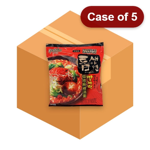 Load image into Gallery viewer, Paldo Teumsae Ramyun (Rich Hot & Spicy Flavour)-八道極地麻辣湯面-5_120g-INP102-5