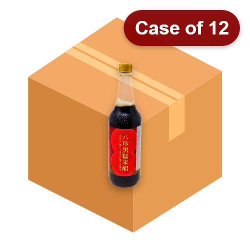 Load image into Gallery viewer, Pat Chun Black Rice Vinegar-八珍黑糯米醋-600ml-VIN235-12