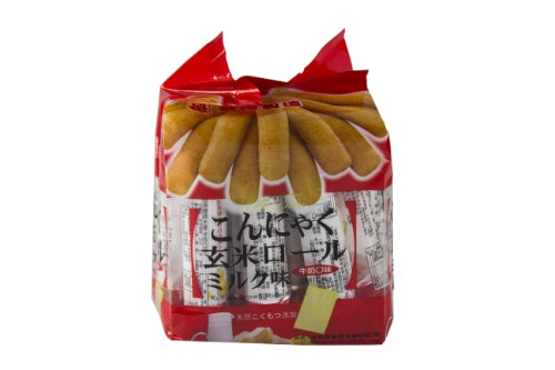 ギャラリービューアに画像を読み込む、Pei Tien Konjac Brown Rice Roll - Milk-北田蒟蒻糙米捲-牛奶味-160g-SNACPT204