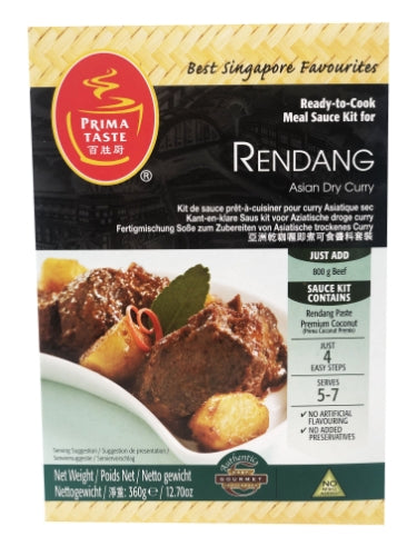 Load image into Gallery viewer, Prima Rendang Ready to Cook Sauce Kit-百勝厨亞洲乾(仁當)即煮醬料套裝-360g-CUR626