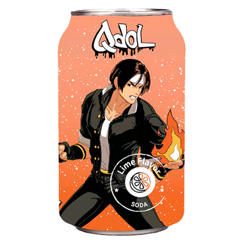 Load image into Gallery viewer, Q Dol King of Fighters '97 Soda - Lime (Kyo Kusanagi)-Q抖拳皇系列青檸味氣泡水-草薙京-330ml-DRIQD201