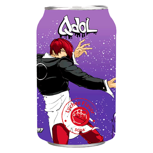 Load image into Gallery viewer, Q Dol King of Fighters '97 Soda - Lychee (Iori Yagami)-Q抖拳皇系列荔枝味氣泡水-八神庵-330ml-DRIQD203