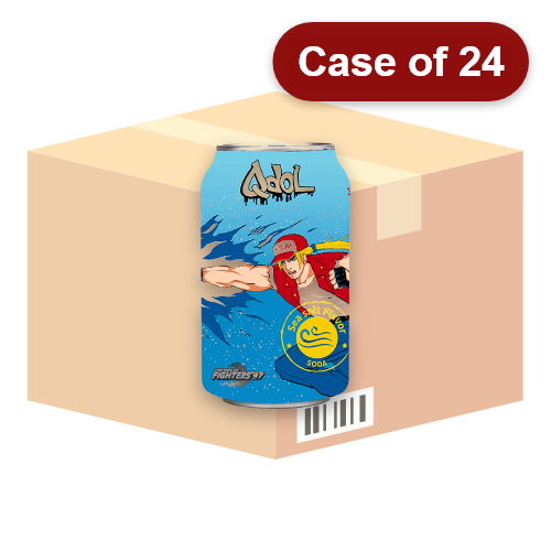 Load image into Gallery viewer, Q Dol King of Fighters '97 Soda - Sea Salt (Terry Bogard)-Q抖拳皇系列海鹽味氣泡水-特瑞博加德-330ml-DRIQD204-24