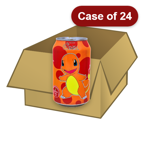 Load image into Gallery viewer, Q Dol Pokemon Soda - Lychee (Fennekin)-夢可寳荔枝風味氣泡水-330ml-DRIQD302-24