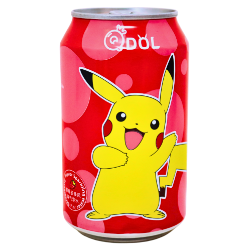 Load image into Gallery viewer, Q Dol Pokemon Soda - Strawberry (Gengar)-寶可夢草莓風味氣泡水-330ml-DRIQD304