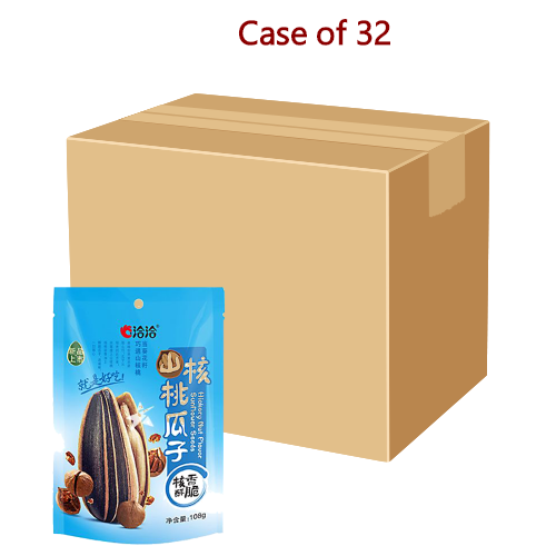 갤러리 뷰어에 이미지 로드, Qia Qia Sunflower Seeds - Hickory Nut Flavour-洽洽山核桃味瓜子-108g-SNACQQ108-32