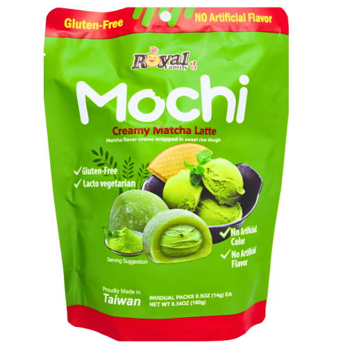 Load image into Gallery viewer, RF Mochi - Creamy Matcha Latte-皇族麻糬-濃抹茶拿鐵-180g-SNACRF121