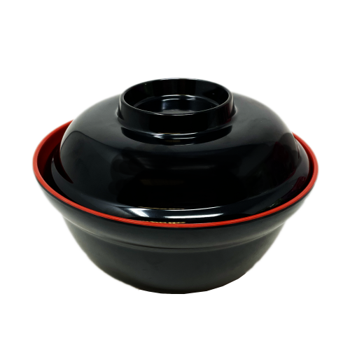 Load image into Gallery viewer, R&B Melamine Japanese Noodle Bowl w/Lids 155*107mm-6吋密胺日式麵碗連蓋-1pcs-KITBO225