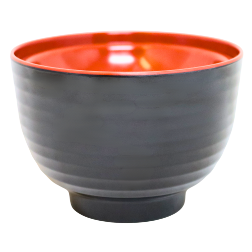 ギャラリービューアに画像を読み込む、R&B Melamine Miso Soup Bowl+Lid 98*95mm-密胺日式味噌湯碗-1pcs-KITBO171