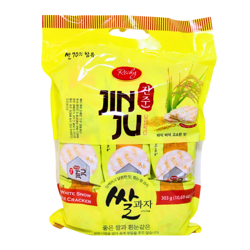 ギャラリービューアに画像を読み込む、Richy Jinju White Snow Rice Cracker-RICHY 雪餅米餅-303g-SNACRJ103
