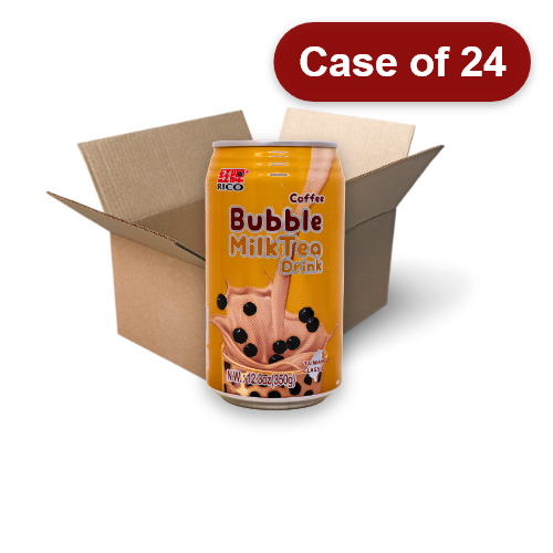 Load image into Gallery viewer, Rico Bubble Milk Tea Drink - Coffee Flavour-紅牌咖啡珍珠奶茶-350g-DRIRC107-24