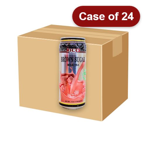 Load image into Gallery viewer, Rico Milk Tea Drink - Brown Sugar Flavour-紅牌黑糖奶茶-490g-DRIRC153-24