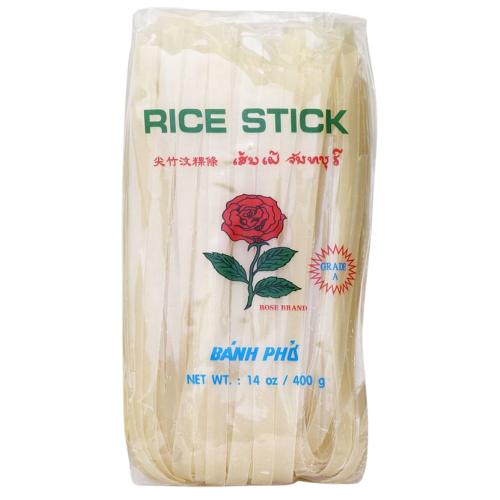 Load image into Gallery viewer, Rose 10mm Rice Sticks 400g-玫瑰泰國河粉10mm-400g-NOO411A