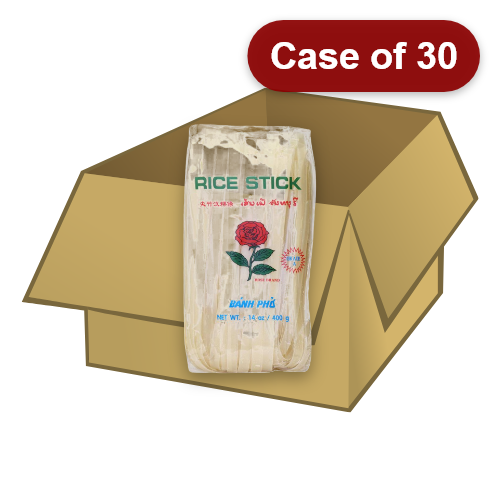 Load image into Gallery viewer, Rose 10mm Rice Sticks 400g-玫瑰泰國河粉10mm-400g-NOO411A-30