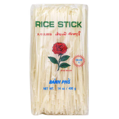 Load image into Gallery viewer, Rose 3mm Rice Sticks 400g-玫瑰泰國河粉3mm-400g-NOO410