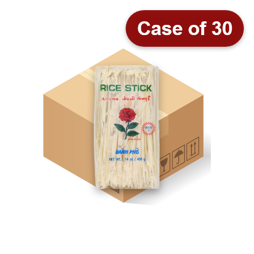 Load image into Gallery viewer, Rose 3mm Rice Sticks 400g-玫瑰泰國河粉3mm-400g-NOO410-30