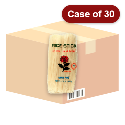 Load image into Gallery viewer, Rose 5mm Rice Sticks 400g-玫瑰泰國河粉5mm-400g-NOO411-30