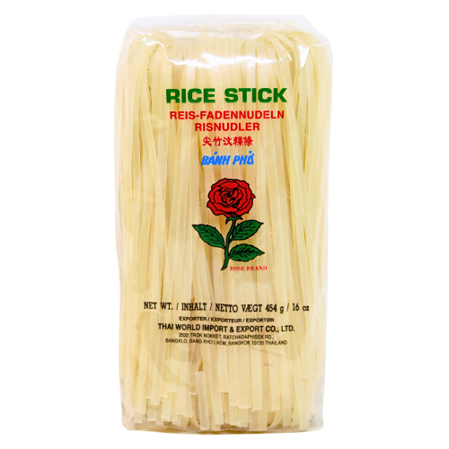 Load image into Gallery viewer, Rose 5mm Rice Sticks 454g-玫瑰泰國河粉 5mm-454g-NOO405
