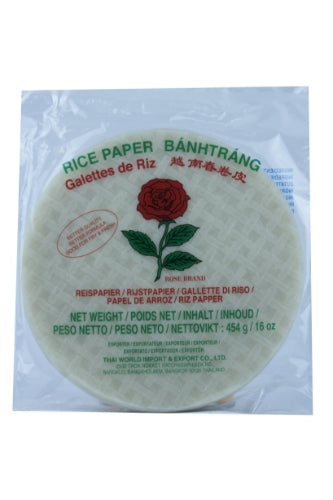 갤러리 뷰어에 이미지 로드, Rose Rice Paper 22cm-8.5"越南春卷皮(米紙)-454g-WRAP503