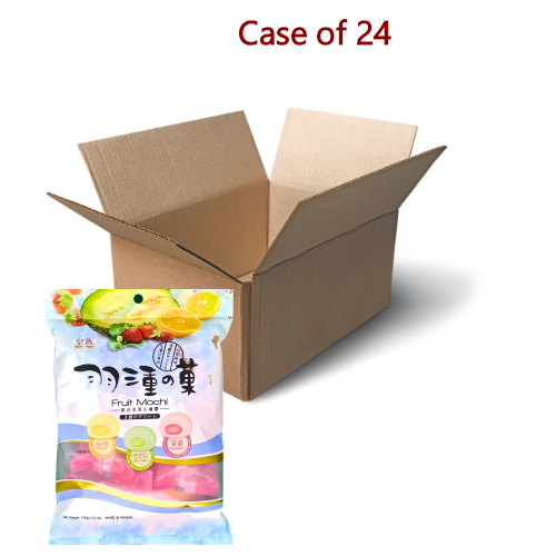 ギャラリービューアに画像を読み込む、Royal Family Fruit Mochi (Strawberry, Orange, Melon) 120g-皇族羽三重の菓麻糬(草莓,柳橙,哈密瓜)-120g-SNACRF104-24