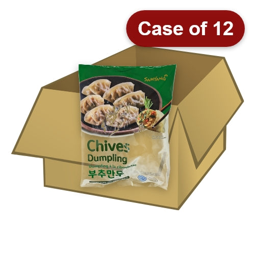 Load image into Gallery viewer, Samyang Chives Gyoza Dumpling-三養韭菜餃子-600g-DUMSY101-12