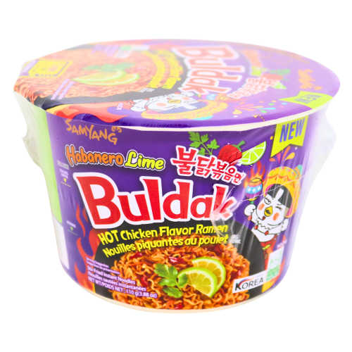 Load image into Gallery viewer, Samyang Hot Chicken Bowl Ramen - Habanero & Lime-三養超辣火雞拌碗面-哈瓦那辣椒青檸味-105g-INSY257