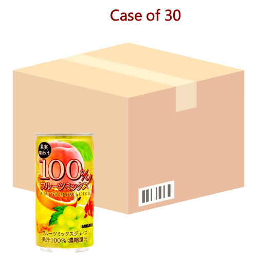Load image into Gallery viewer, Sangaria 100% Mixed Fruits Juice-三佳利水果味100%混合果汁-190g-DRISA201-30