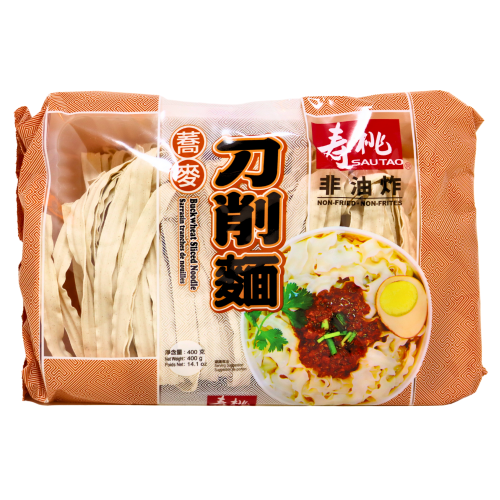 ギャラリービューアに画像を読み込む、Sau Tao Buckwheat Sliced Noodle-壽桃牌蕎麥刀削麵-400g-DNOOST505