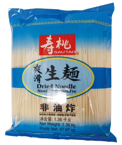Load image into Gallery viewer, Sau Tao Dried Noodle - 1.36kg-壽桃牌爽滑生麵-1_36kg-DNOOST103