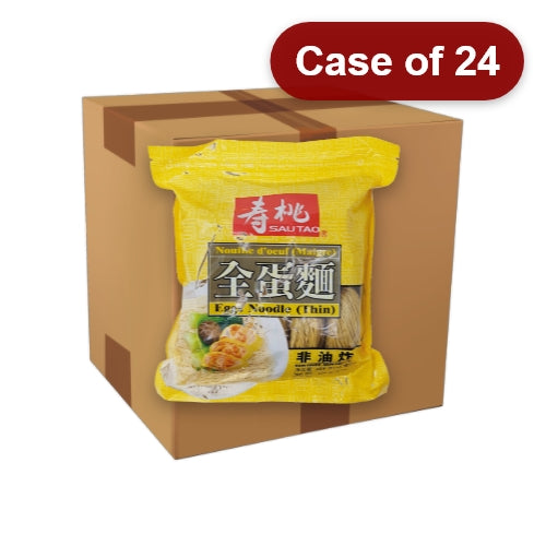 Load image into Gallery viewer, Sau Tao Egg Noodles - Thin-壽桃牌袋裝全蛋面(幼條)-454g-DNOOST406-24