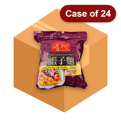 Load image into Gallery viewer, Sau Tao Shrimp Egg Noodles - Thin-壽桃牌袋裝幼蝦子麵(幼條)-454g-DNOOST400-24