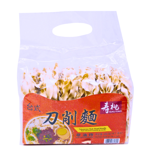 Load image into Gallery viewer, Sau Tao Taiwanese Style Slice Noodle-壽桃牌台式刀削麵-400g-DNOOST501