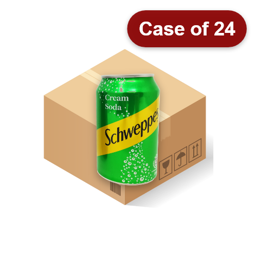 Load image into Gallery viewer, Schweppes Cream Soda-玉泉忌廉梳打-330ml-DRIS101-24