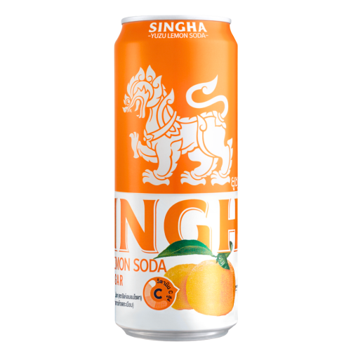 갤러리 뷰어에 이미지 로드, Singha Lemon Soda - Yuzu-泰國勝獅檸檬汽泡水 - 柚子-330ml-DRISI103